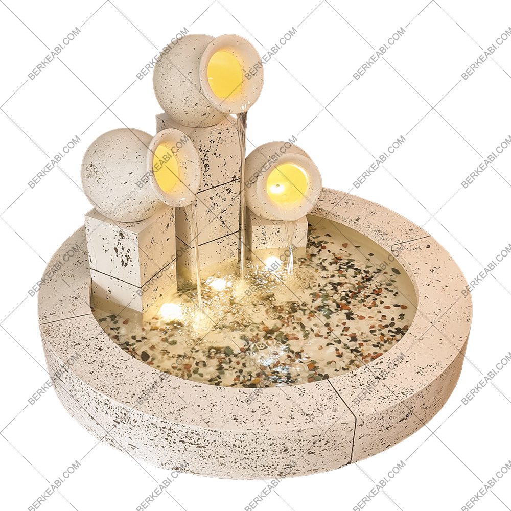 آبنمای فایبرگلاس ورونا 3 دایره